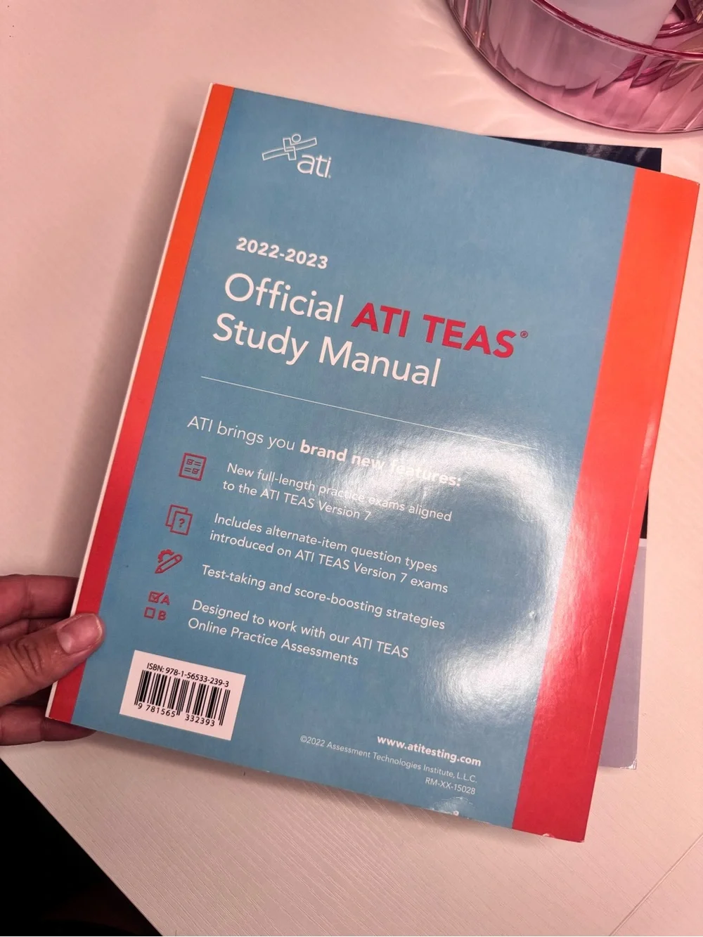 ATI TEAS Official Study Manual - Blue and Red